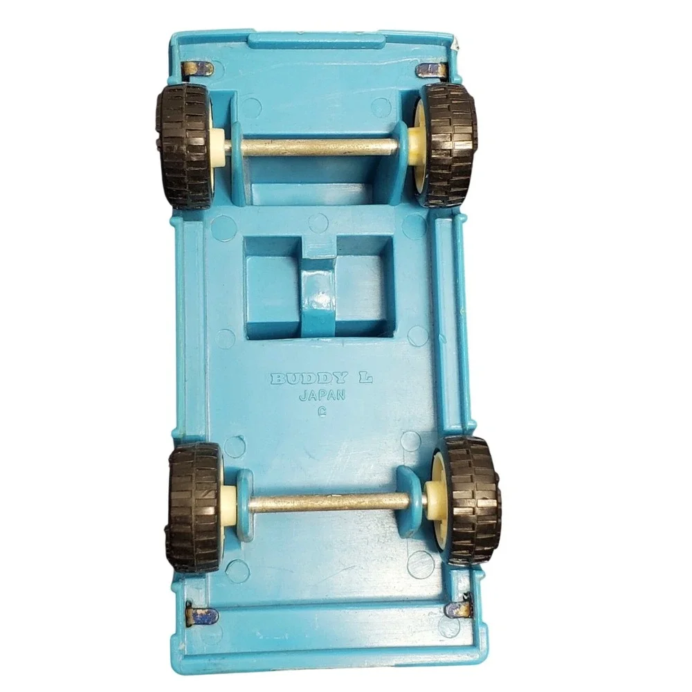 Vintage Buddy L Brute Blue Diecast Van‎ Japan Bubble Window Retro Toy